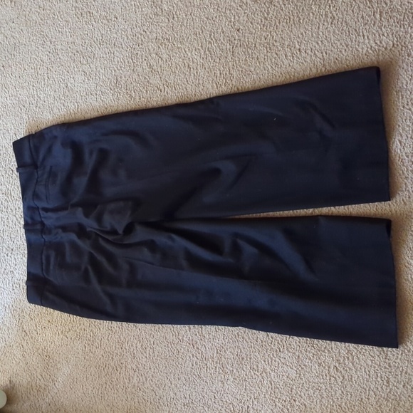 Talbots Black Made In Italy Wool Bootcut Business Professional Pants Size 14 - Picture 6 of 7